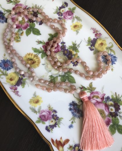 Sunstone + Moonstone Mala