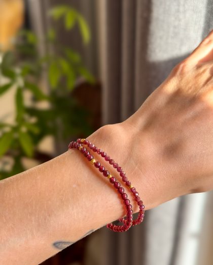 Garnet Gemstone Bracelet