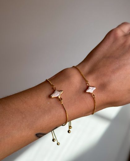 Adjustable Star Pearl Bracelet