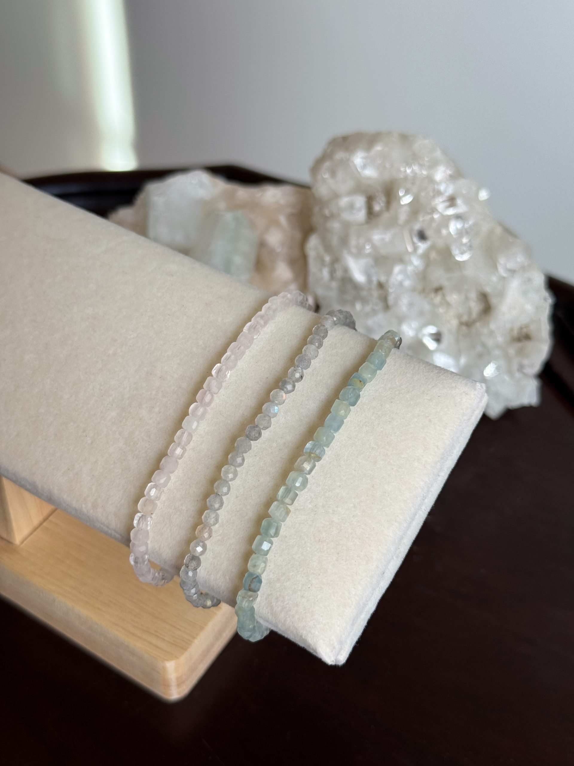 Blue Calcite Gemstone Bracelet - Image 2